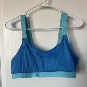 Blue and Light Blue Bikini Top